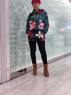 「babyShoop（ベイビーシュープ）のアイテム」を使った、babyShoop渋谷店さん（レディース・160cm）の秋コーディネート