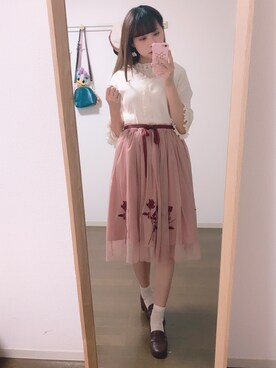 「axes femme（アクシーズファム）のアイテム（タンクトップ）」を使った、ルル🍓さん（レディース・158cm）の春コーディネート