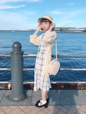 「アイテム（シャツワンピース）」を使った、ルル🍓さん（レディース・158cm・20代）の夏コーディネート