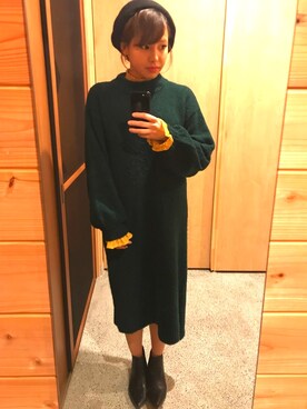 sayakaさん（レディース・156cm）の冬コーディネート