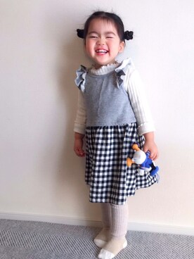 ゆうちゃんさん（キッズ・90cm）の春コーディネート