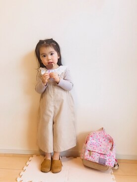 「平成最後のWEARISTAセンバツ」｜「アイテム（オールインワン・サロペット）」を使った、ゆうちゃんさん（キッズ・90cm）の春コーディネート