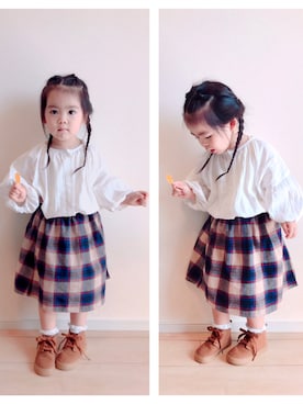 ゆうちゃんさん（キッズ・90cm）の秋コーディネート