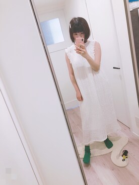 「bulle de savon（ビュルデサボン）のアイテム（ソックス/靴下）」を使った、xixiさん（レディース・161cm）の夏コーディネート