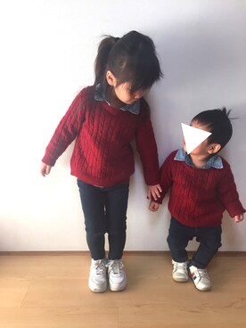 Rionさん（キッズ・100cm）の冬コーディネート