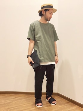大平さん(メンズ・170cm)の夏コーディネート