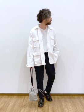 「GLOBAL WORK（グローバルワーク）のアイテム（その他アウター）」を使った、大平さん（メンズ・170cm）の春コーディネート