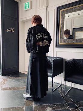 「HYSTERIC GLAMOUR（ヒステリックグラマー）のアイテム（スカジャン）」を使った、otaさん（メンズ・168cm）の秋コーディネート