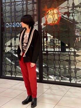 「HYSTERIC GLAMOUR（ヒステリックグラマー）のNIAGARA/ONE WISH SOCIETYショートTシャツ（Tシャツ/カットソー、ベージュ系）」を使った、otaさん（メンズ・168cm）の春コーディネート