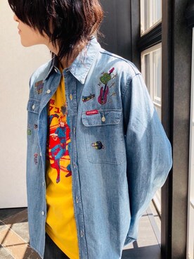 「HYSTERIC GLAMOUR（ヒステリックグラマー）のPICK ネックレス（ネックレス、シルバー系）」を使った、otaさん（メンズ・168cm）の春コーディネート