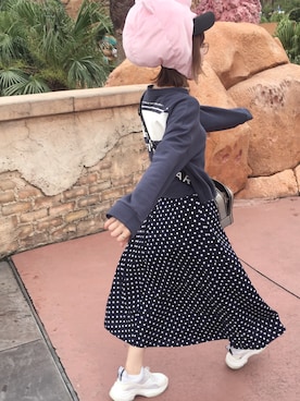 「AIM（エイム）のアイテム（帽子）」を使った、☁♪さん（レディース・162cm）の秋コーディネート