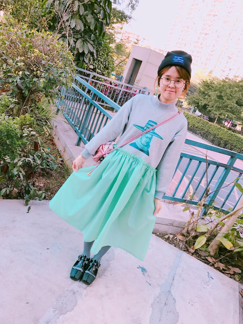 「冰岛系列」｜「Museum of Friendshipのアイテム（ワンピース、その他）」を使った、Miko-yaoyaoさん（レディース・153cm）の冬コーディネートの1枚目の写真