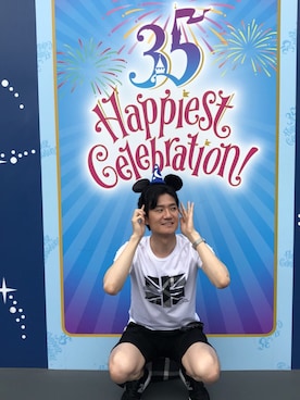 「35周年」｜じゅんじゅん系さん（メンズ・183cm）の夏コーディネート