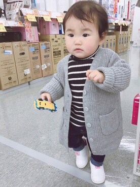 s_c_iさん（キッズ・70cm）の冬コーディネート