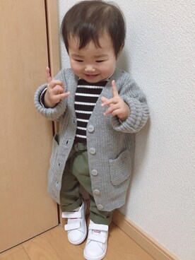 s_c_iさん（キッズ・80cm）の冬コーディネート