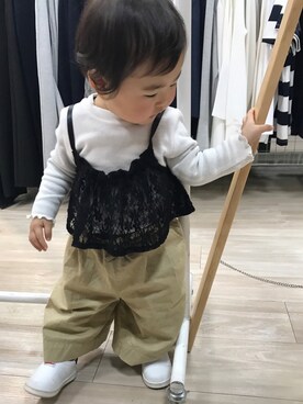 s_c_iさん（キッズ・80cm）の春コーディネート