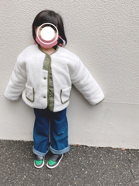 「5歳」｜「アイテム（ブルゾン）」を使った、s_c_iさん（キッズ・90cm）の冬コーディネート