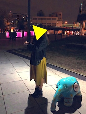 「yuni（ユニ　）のアイテム（デニムジャケット）」を使った、みみみさん（レディース・153cm）の秋コーディネート