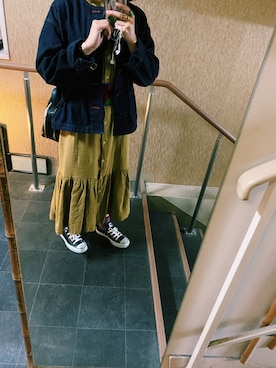 「yuni（ユニ　）のアイテム（ジャケット/アウター）」を使った、みみみさん（レディース・153cm）の秋コーディネート