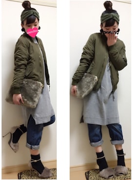 あんみつさん（レディース・154cm）の冬コーディネート