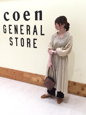 「インドコットン」｜「アイテム（ワンピース/ドレス）」を使った、しんかいさん（レディース・159cm）の夏コーディネート