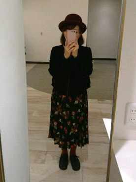 「axes femme（アクシーズファム）のアイテム（ブルゾン）」を使った、Rieさん（レディース・148cm）の秋コーディネート