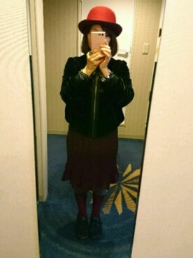 「axes femme（アクシーズファム）のアイテム（ブルゾン）」を使った、Rieさん（レディース・148cm）の秋コーディネート