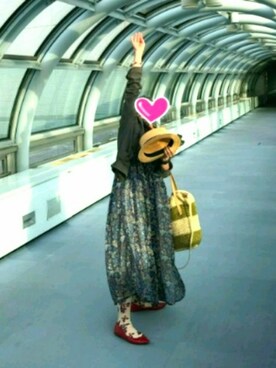 「axes femme（アクシーズファム）のアイテム（ブルゾン）」を使った、Rieさん（レディース・148cm）の夏コーディネート