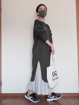 「Right-on（ライトオン）のアイテム（ワンピース/ドレス）」を使った、まある(👓)さん（レディース・164cm）の春コーディネート