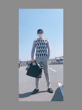 「COLE HAAN（コールハーン）のアイテム（スリッポン）」を使った、knj_15さん（メンズ・178cm）の春コーディネート