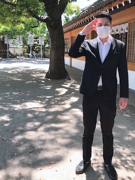 「COLE HAAN（コールハーン）のアイテム（スリッポン）」を使った、knj_15さん（メンズ・178cm）の春コーディネート