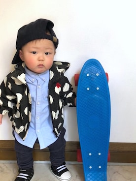 key.さん（キッズ・70cm）の春コーディネート