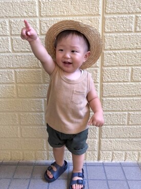 key.さん（キッズ・70cm）の夏コーディネート