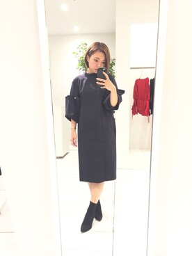 「STUDIOUS（ステュディオス）のアイテム（シューズ）」を使った、yuki hamanoさん（レディース・153cm）の夏コーディネート