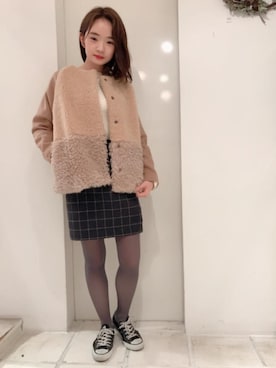 flowerさん（レディース・158cm）の冬コーディネート