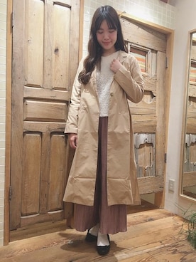 「flower（フラワー）のアイテム（その他アウター）」を使った、flowerさん（レディース・169cm）の冬コーディネート