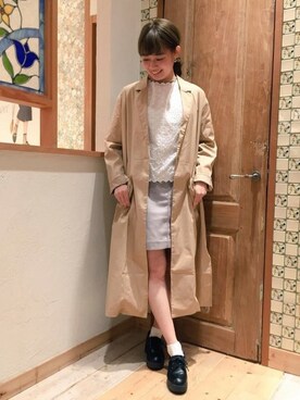 「flower（フラワー）のアイテム（その他アウター）」を使った、flowerさん（レディース・158cm）の冬コーディネート
