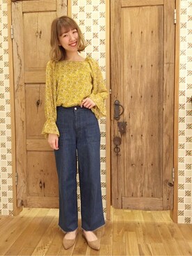 flowerさん（レディース・162cm）の春コーディネート