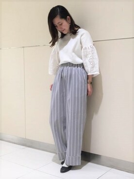 「バルーンスリーブ」｜flowerさん（レディース・153cm）の春コーディネート