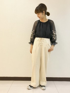 flowerさん（レディース・159cm）の夏コーディネート