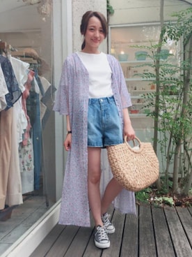 flowerさん（レディース・153cm）の夏コーディネート