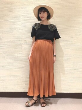 flowerさん（レディース・158cm）の夏コーディネート