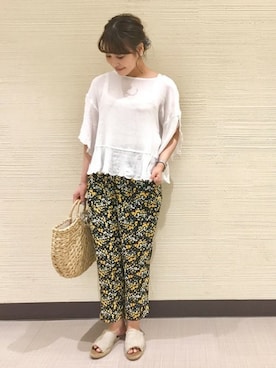 flowerさん（レディース・156cm）の夏コーディネート