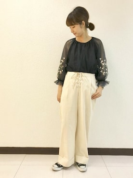 flowerさん（レディース・159cm）の夏コーディネート