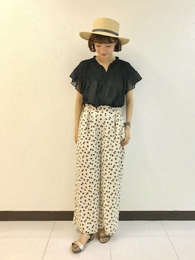 flowerさん（レディース・159cm）の夏コーディネート