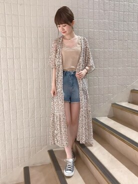 flowerさん（レディース・162cm）の夏コーディネート