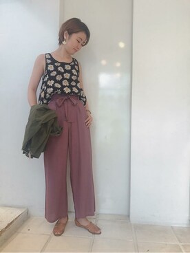 flowerさん（レディース・162cm）の夏コーディネート