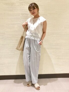 flowerさん（レディース・156cm）の夏コーディネート