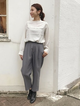 flowerさん（レディース・157cm）の秋コーディネート