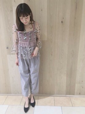 flowerさん（レディース・159cm）の夏コーディネート